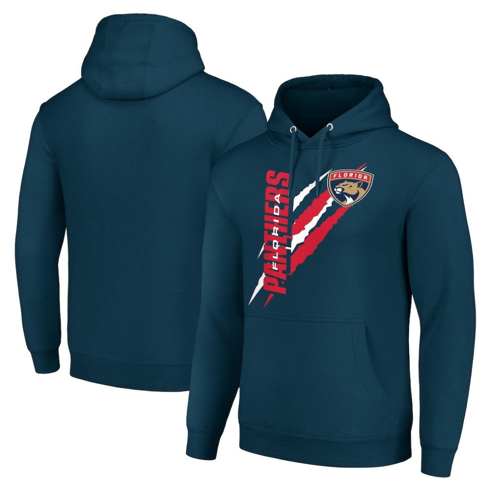 NHL Florida Panthers Starter Color Scratch Fleece Pullover Hoodie - Blue