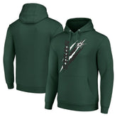 NHL Dallas Stars Starter Color Scratch Fleece Pullover Hoodie - Green