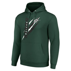 NHL Dallas Stars Starter Color Scratch Fleece Pullover Hoodie - Green