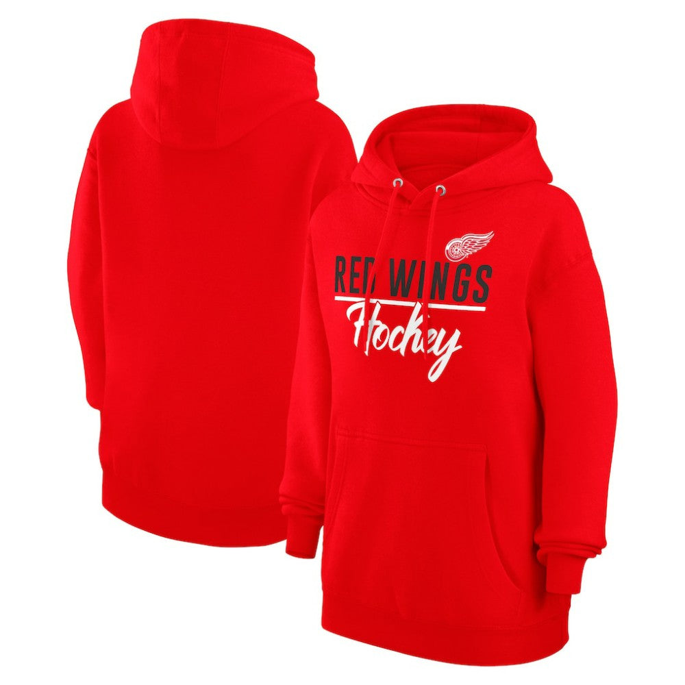 NHL Detroit Red Wings G-III 4Her by Carl Banks Women's Team Fleece Pullover Hoodie - Red