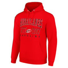 NHL Carolina Hurricanes Starter Graphic Pullover Hoodie - Red