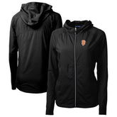 San Francisco Giants Cutter & Buck Women's City Connect Adapt Eco Knit Hybrid Recycled Full-Zip Hoodie - Black Hoodies