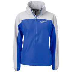 Los Angeles Dodgers Cutter & Buck Women's City Connect Charter Eco Recycled Half-Zip Anorak Jacket - Royal Jackets