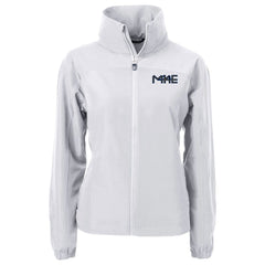 Milwaukee Brewers Cutter & Buck Women's City Connect Charter Eco Recycled Full-Zip Jacket - Gray Jackets
