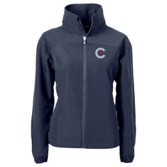 Chicago Cubs Cutter & Buck Women's City Connect Charter Eco Recycled Full-Zip Jacket - Navy Jackets