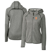 San Francisco Giants Cutter & Buck Women's City Connect Mainsail Full-Zip Hooded Jacket - Heather Gray Jackets