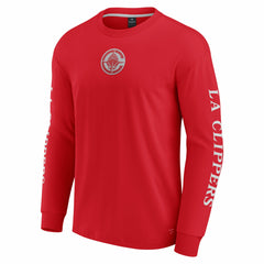 LA Clippers Elements Strive Long Sleeve T-Shirt Red