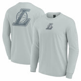 Los Angeles Lakers Elements Strive Long Sleeve T-Shirt Gray