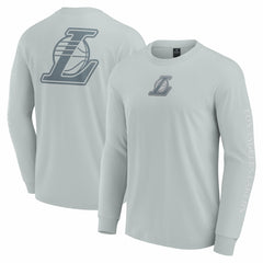 Los Angeles Lakers Elements Strive Long Sleeve T-Shirt Gray