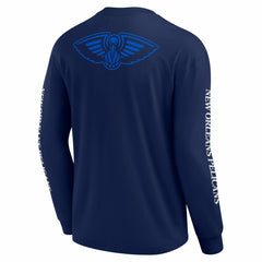 New Orleans Pelicans Elements Strive Long Sleeve T-Shirt Navy