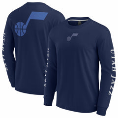 Utah Jazz Elements Strive Long Sleeve T-Shirt Navy