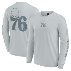 Philadelphia 76ers Elements Strive Long Sleeve T-Shirt Gray