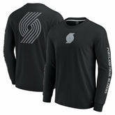Portland Trail Blazers Elements Strive Long Sleeve T-Shirt Black