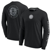 Brooklyn Nets Elements Strive Long Sleeve T-Shirt Black