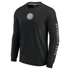 Brooklyn Nets Elements Strive Long Sleeve T-Shirt Black