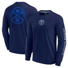 Denver Nuggets Elements Strive Long Sleeve T-Shirt Navy