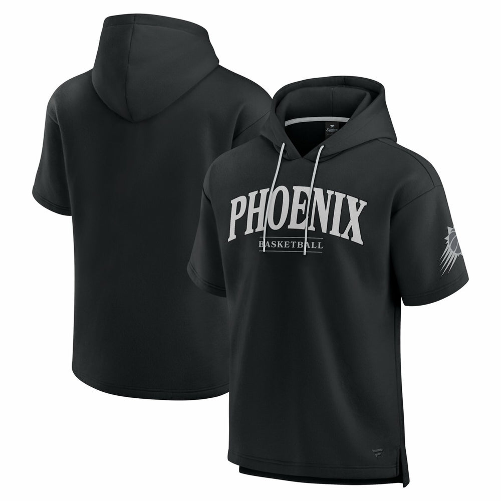 Phoenix Suns Elements Ready Short Sleeve Pullover Hoodie Black