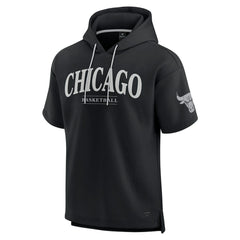 Chicago Bulls Elements Ready Short Sleeve Pullover Hoodie Black