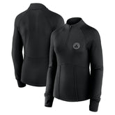 Boston Celtics Women's Elements Match Raglan Quarter-Zip Top Black