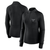 Chicago Bulls Women's Elements Match Raglan Quarter-Zip Top Black