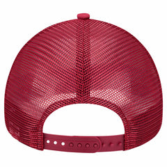 Philadelphia Phillies New Era Retro Wordmark 9FORTY A-Frame Trucker Adjustable Hat - White Hats