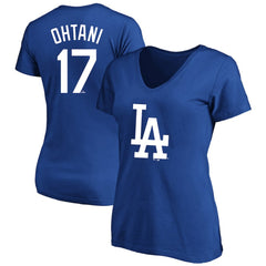 Shohei Ohtani Los Angeles Dodgers Fanatics Women's Plus Size Name & Number T-Shirt - Royal T-shirts