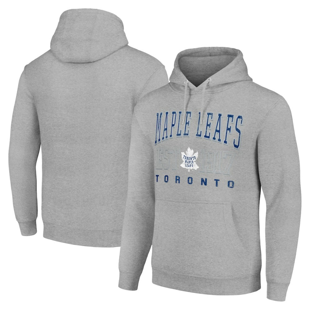 NHL Toronto Maple Leafs Starter Retro Graphic Pullover Hoodie - Heather Gray