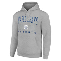 NHL Toronto Maple Leafs Starter Retro Graphic Pullover Hoodie - Heather Gray