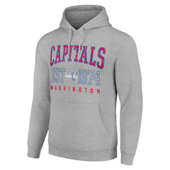 NHL Washington Capitals Starter Retro Graphic Pullover Hoodie - Heather Gray