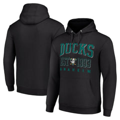 NHL Anaheim Ducks Starter Retro Graphic Pullover Hoodie - Black