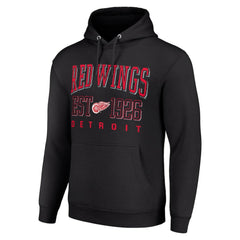 NHL Detroit Red Wings Starter Retro Graphic Pullover Hoodie - Black