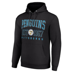 NHL Pittsburgh Penguins Starter Retro Graphic Pullover Hoodie - Black