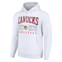 NHL Vancouver Canucks Starter Retro Graphic Pullover Hoodie - White