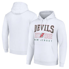 NHL New Jersey Devils Starter Retro Graphic Pullover Hoodie - White