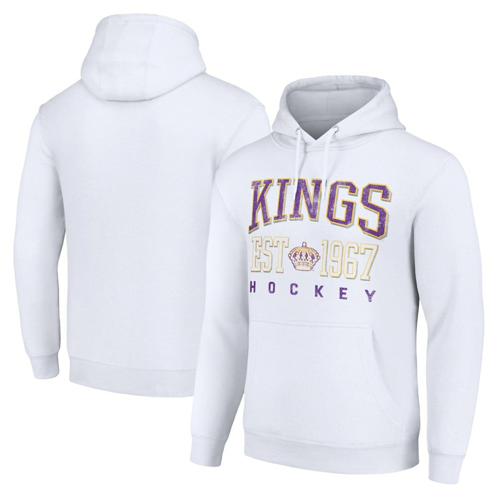 NHL Los Angeles Kings Starter Retro Graphic Pullover Hoodie - White
