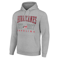 NHL Carolina Hurricanes Starter Graphic Pullover Hoodie - Heather Gray