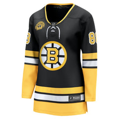 NHL David Pastrnak Boston Bruins Fanatics Women's 100th Anniversary Breakaway Jersey - Black