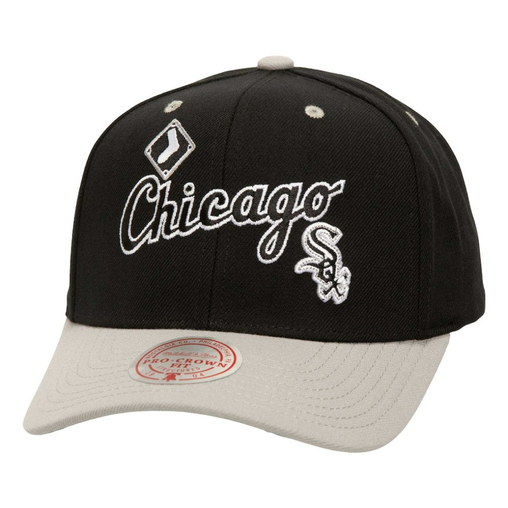 Chicago White Sox Mitchell & Ness All In 2.0 Adjustable Hat - Black Hats