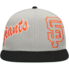 San Francisco Giants Mitchell & Ness Knock Out Panel Snapback Hat - Gray Hats