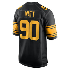 NFL T.J. Watt Pittsburgh Steelers Alternate Game Jersey - Black
