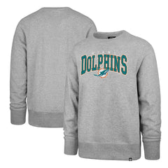 Miami Dolphins '47 Varsity Block Headline Pullover Sweatshirt Gray