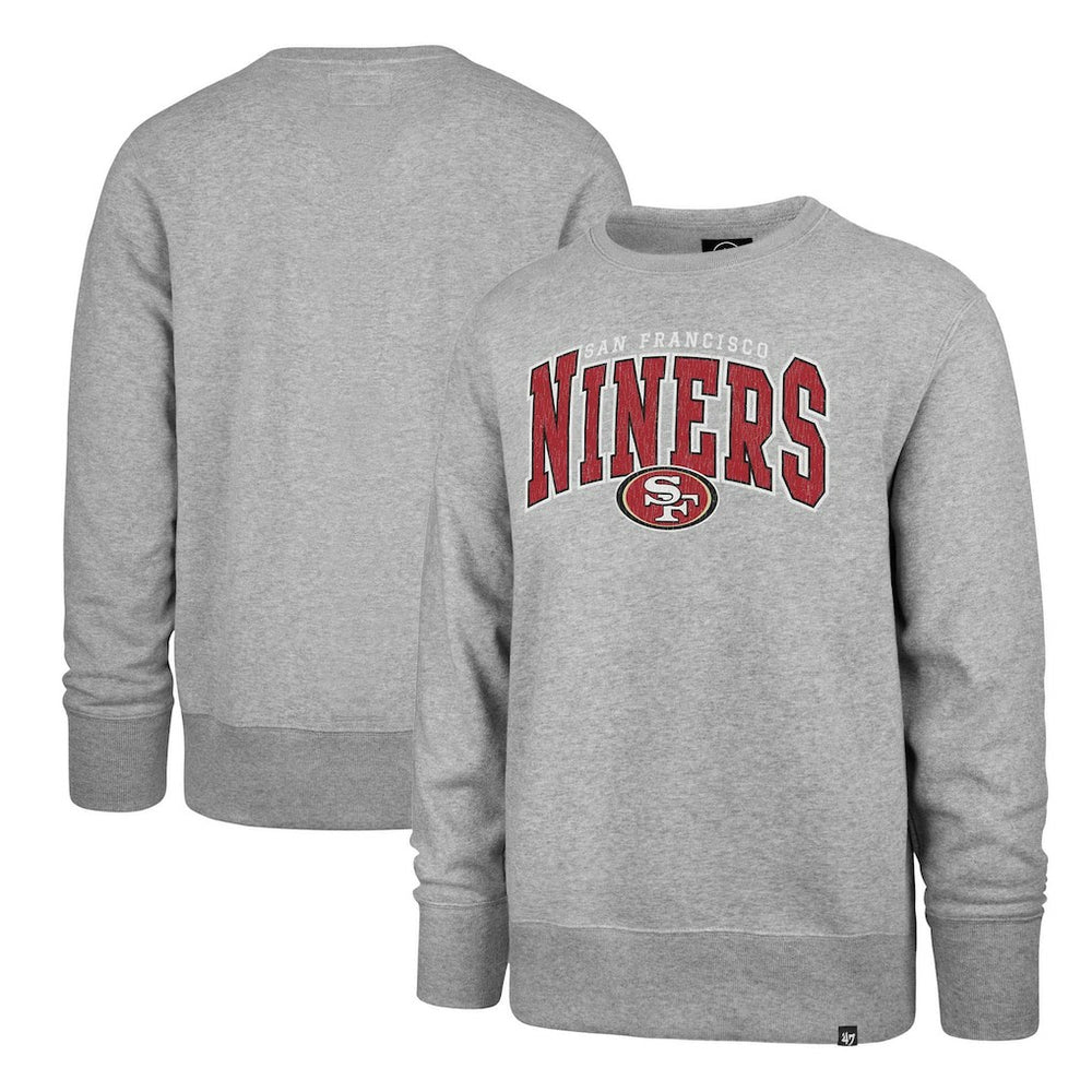 San Francisco 49ers '47 Varsity Block Headline Pullover Sweatshirt Gray