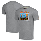 Jalen Brunson & Josh Hart New York Knicks Homage Unisex NBA Jam Tri-Blend T-Shirt Gray