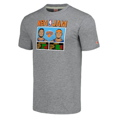 Jalen Brunson & Josh Hart New York Knicks Homage Unisex NBA Jam Tri-Blend T-Shirt Gray