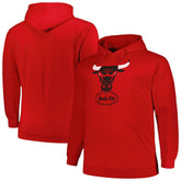 Chicago Bulls Hardwood Classics Big & Tall Pullover Hoodie Red