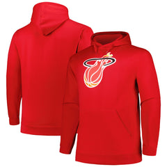 Miami Heat Hardwood Classics Big & Tall Pullover Hoodie Red
