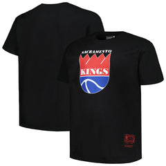 Sacramento Kings Big & Tall Hardwood Classics Vintage Logo T-Shirt Black