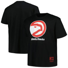 Atlanta Hawks Big & Tall Hardwood Classics Vintage Logo T-Shirt Black