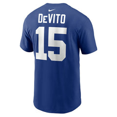 Tommy DeVito New York Giants Name & Number T-Shirt Royal