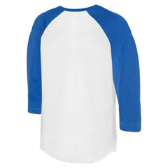 Kansas City Royals Tiny Turnip Unisex Gnomes 3/4-Sleeve Raglan T-Shirt - White/Royal T-shirts